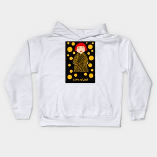 Yellow dots Yayoi Kusama inspired Kids Hoodie